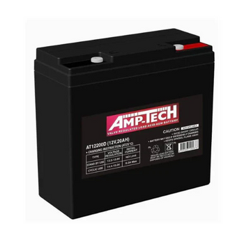SuperCharge AmpTech 12V 20AH Vrla AGM Deep Cycle Battery - AT12200D
