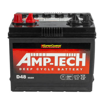 SuperCharge Amp-Tech Flooded Deep Cycle 12V 103RC 60AH Battery - D48