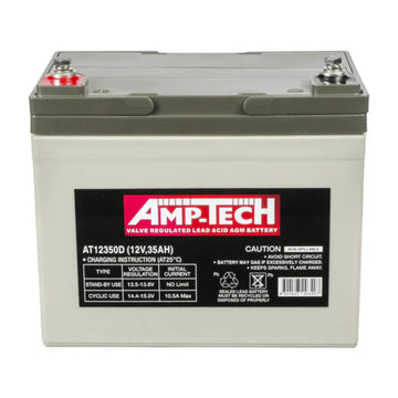 SuperCharge AmpTech Deep Cycle VRLA-AGM 12V 35Ah Battery - AT12350D