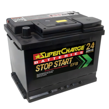 SuperCharge MF55HEF / DIN53LH-EFB Battery