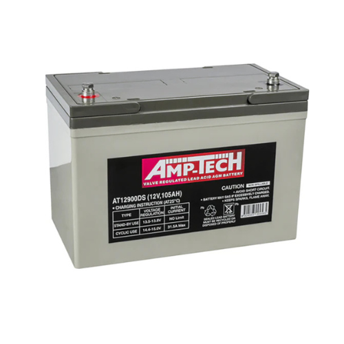SuperCharge AmpTech Deep Cycle VRLA-AGM 12V 105Ah Battery - AT12900DS