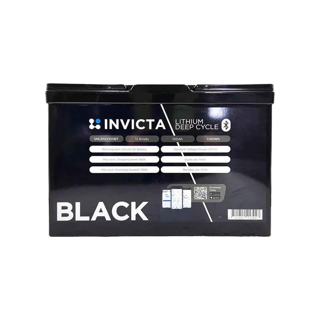 Invicta Black 12V100AH Bluetooth - SNLB12V100BT