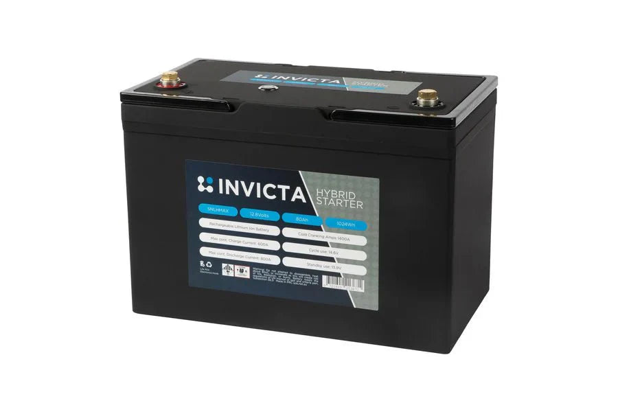 Invicta Hybrid Lithium Extreme Max R 12V 80Ah 1400CCA - SNLHMAX