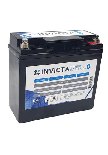 Invicta Lithium 12V20AH Bluetooth Battery - SNL12V20BT