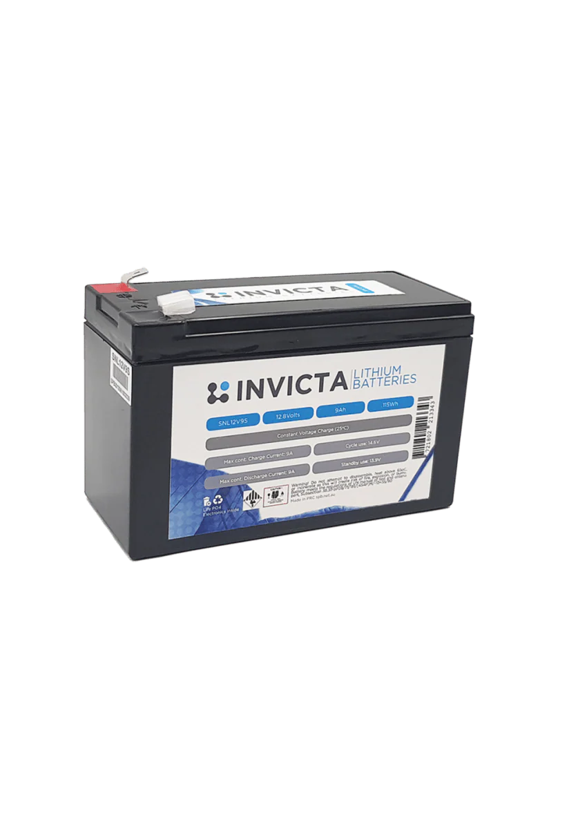 Invicta Lithium 12V9AH 4S Battery - SNL12V9S