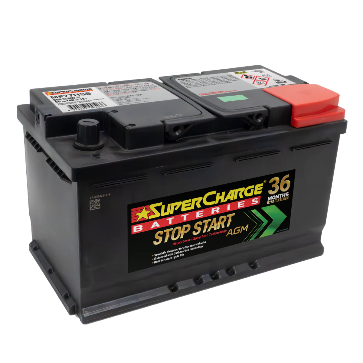 SuperCharge AGM Start Stop Battery - MF77HSSR