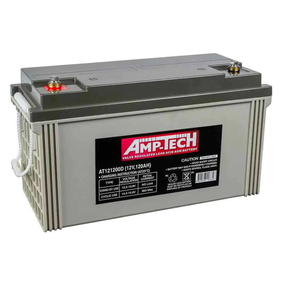 SuperCharge AmpTech Deep Cycle VRLA-AGM 12V Battery - AT121200D