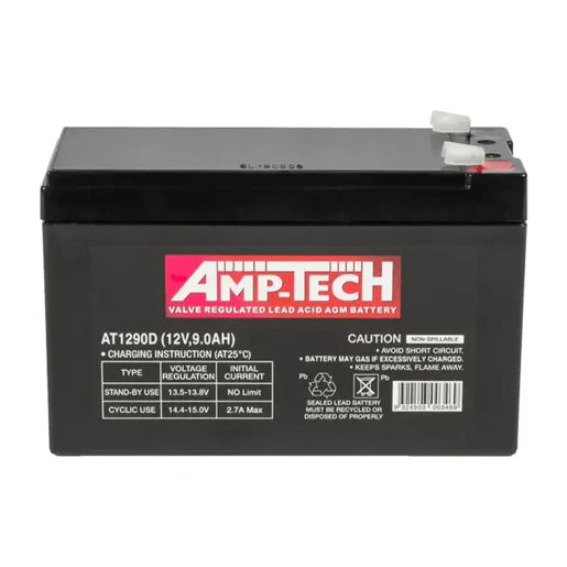 SuperCharge AmpTech VLRA AGM 12V 9Ah Battery - AT1290D