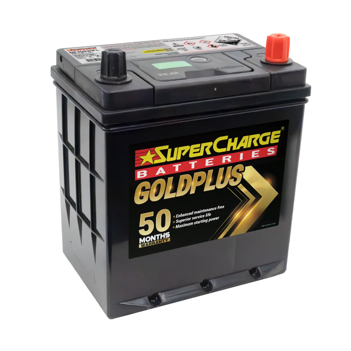 SuperCharge Gold Plus 12V 400CCA 45Ah Car Battery - MF40B20FL