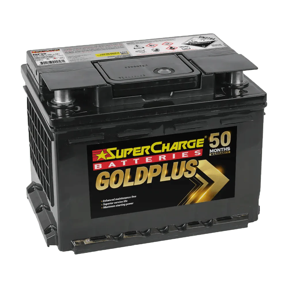 SuperCharge Gold Plus 12V 640CCA Car Battery - MF55