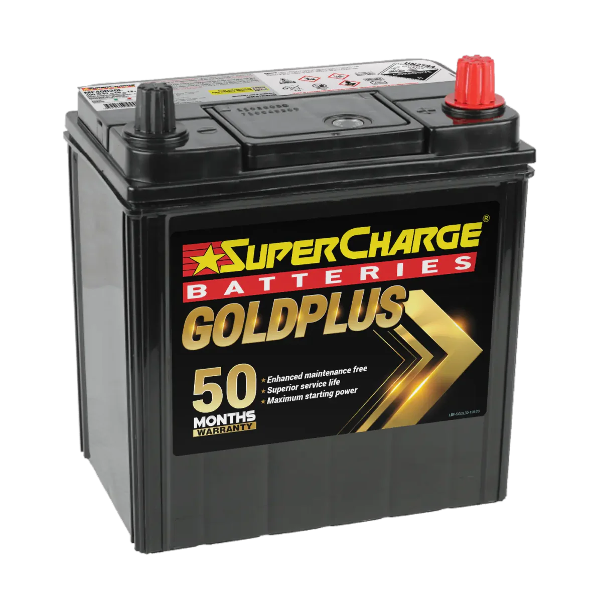 SuperCharge Gold Plus 390CCA Car Battery - MF40B20L
