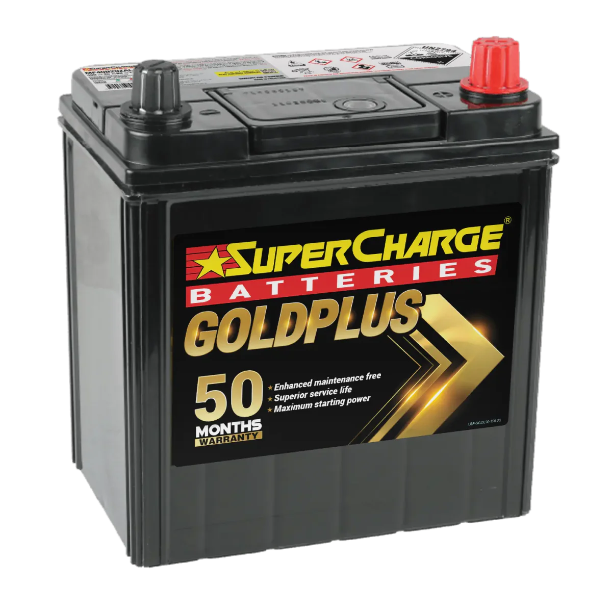 SuperCharge Gold Plus 390CCA Car Battery - MF40B20ZAL