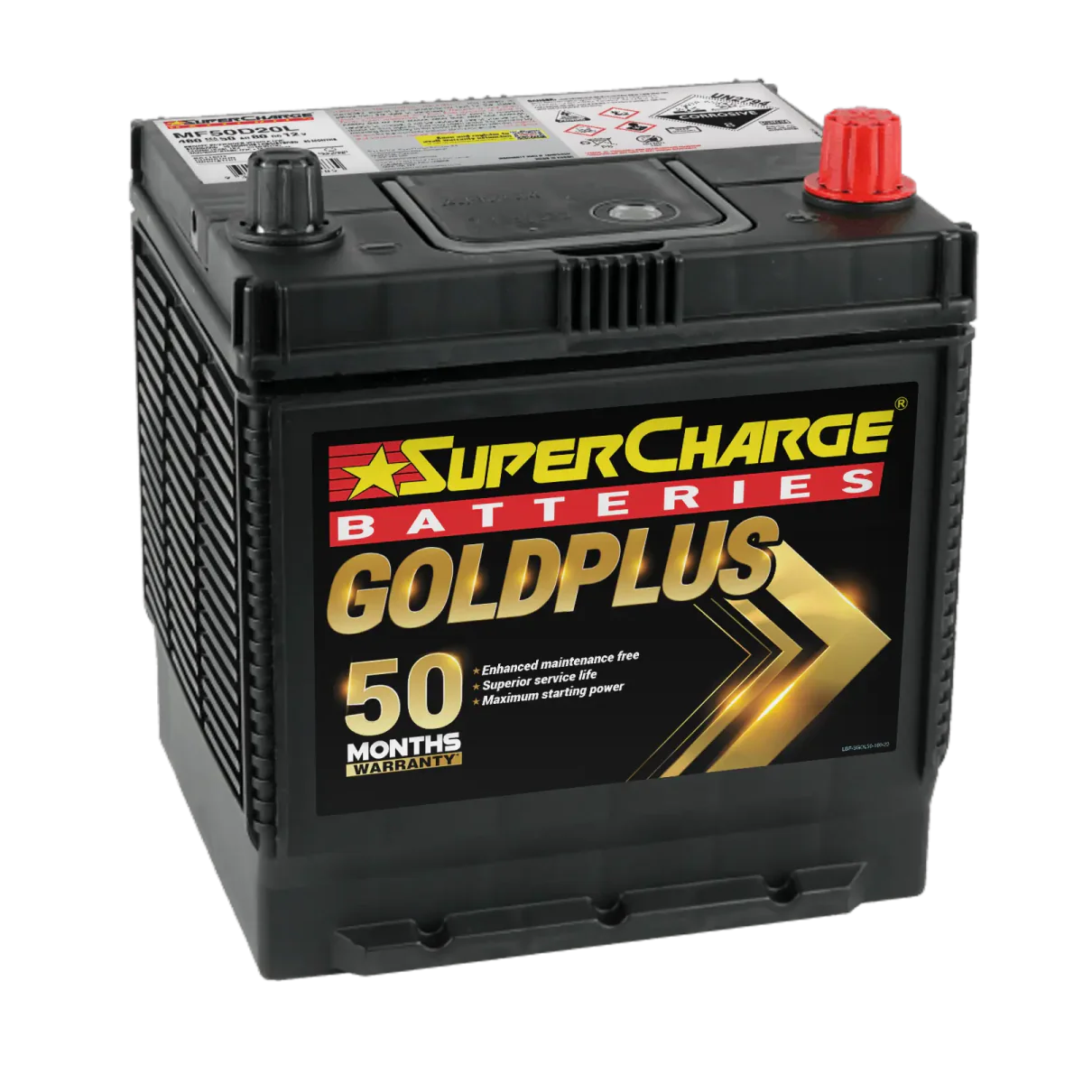 SuperCharge Gold Plus 460CCA Car Battery - MF50D20L