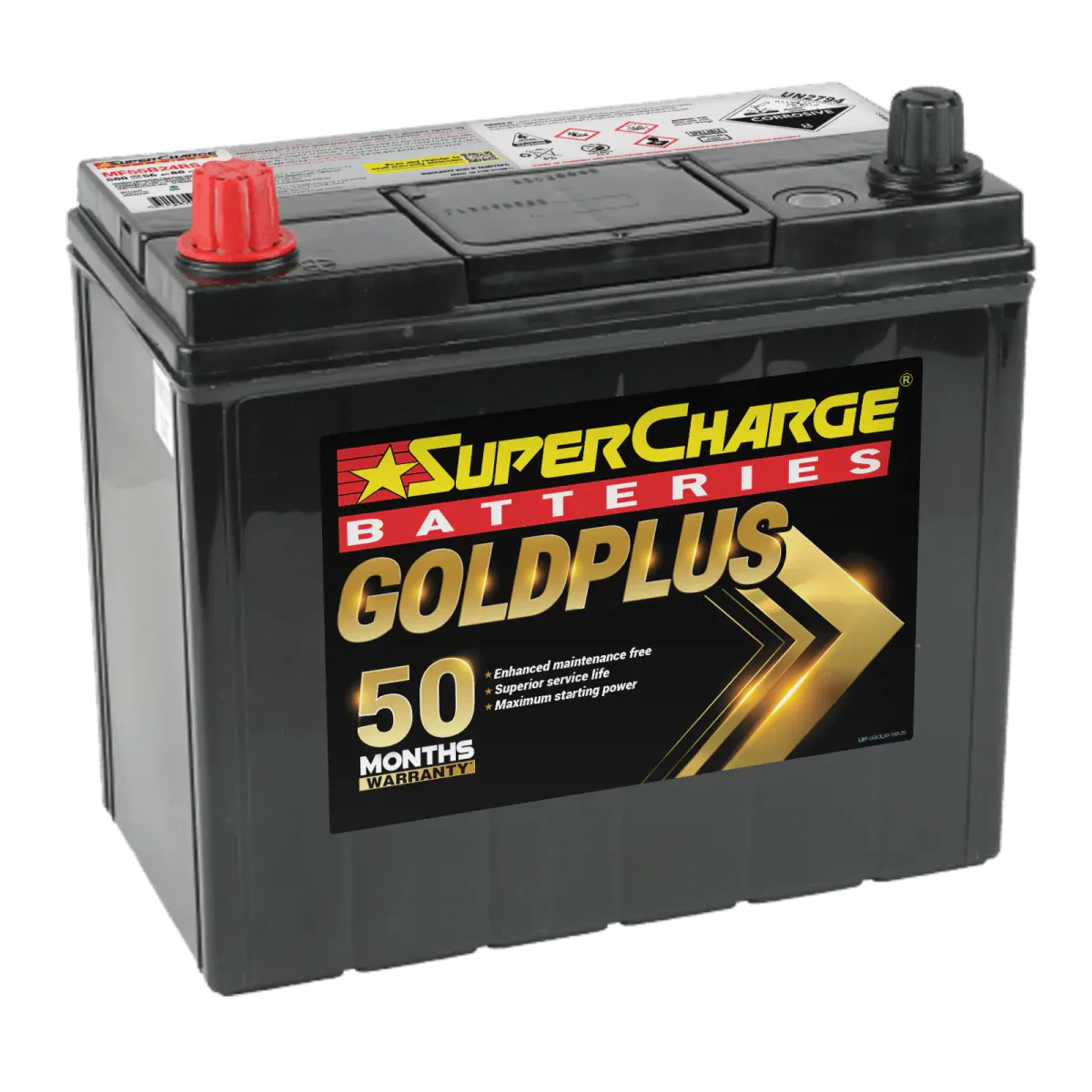 SuperCharge Gold Plus 490CCA Car Battery - MF55B24RS