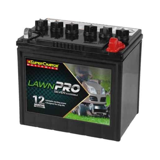 SuperCharge Lawn Pro Silver Accessible 12V 250CCA 35Ah Battery - N05
