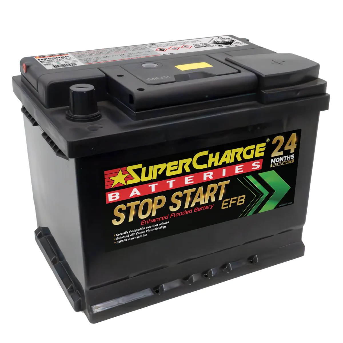 SuperCharge MF55HEF / DIN53LH-EFB Battery