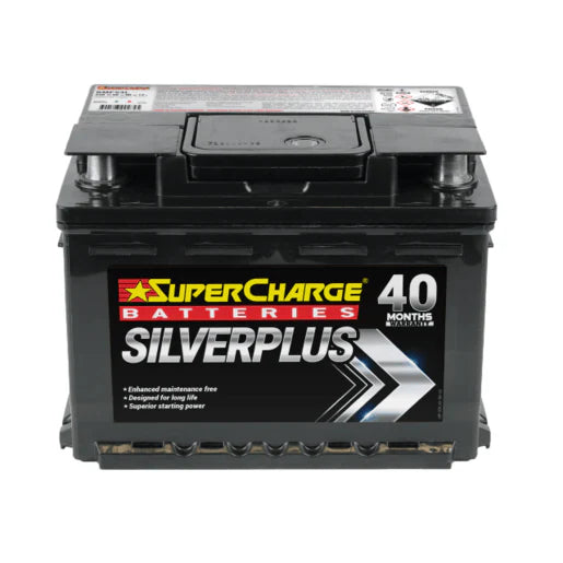 SuperCharge Silver Plus 12V 620CCA Car Battery - SMF53L
