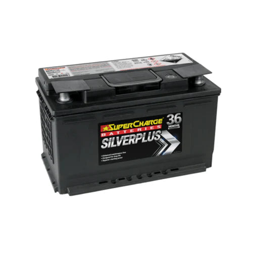 SuperCharge Silver Plus 12V 820CCA Car Battery - SMF77H