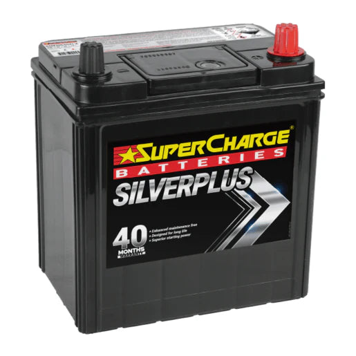 SuperCharge Silver Plus 350CCA Car Battery - SMFNS40ZLX