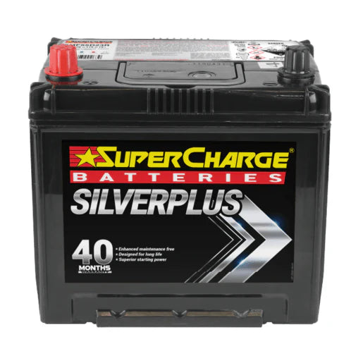 SuperCharge Silver Plus 615CCA Car Battery - SMF55D23R