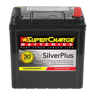 SuperCharge Silver Plus Car Battery - SMFNS40ZX